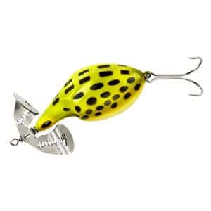 Arbogast Buzz Plug-Frog-White Belly
