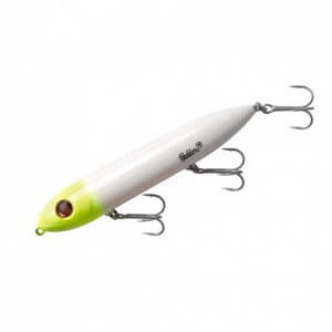 Heddon Super Spook Salwater-White-Chartreuse Head