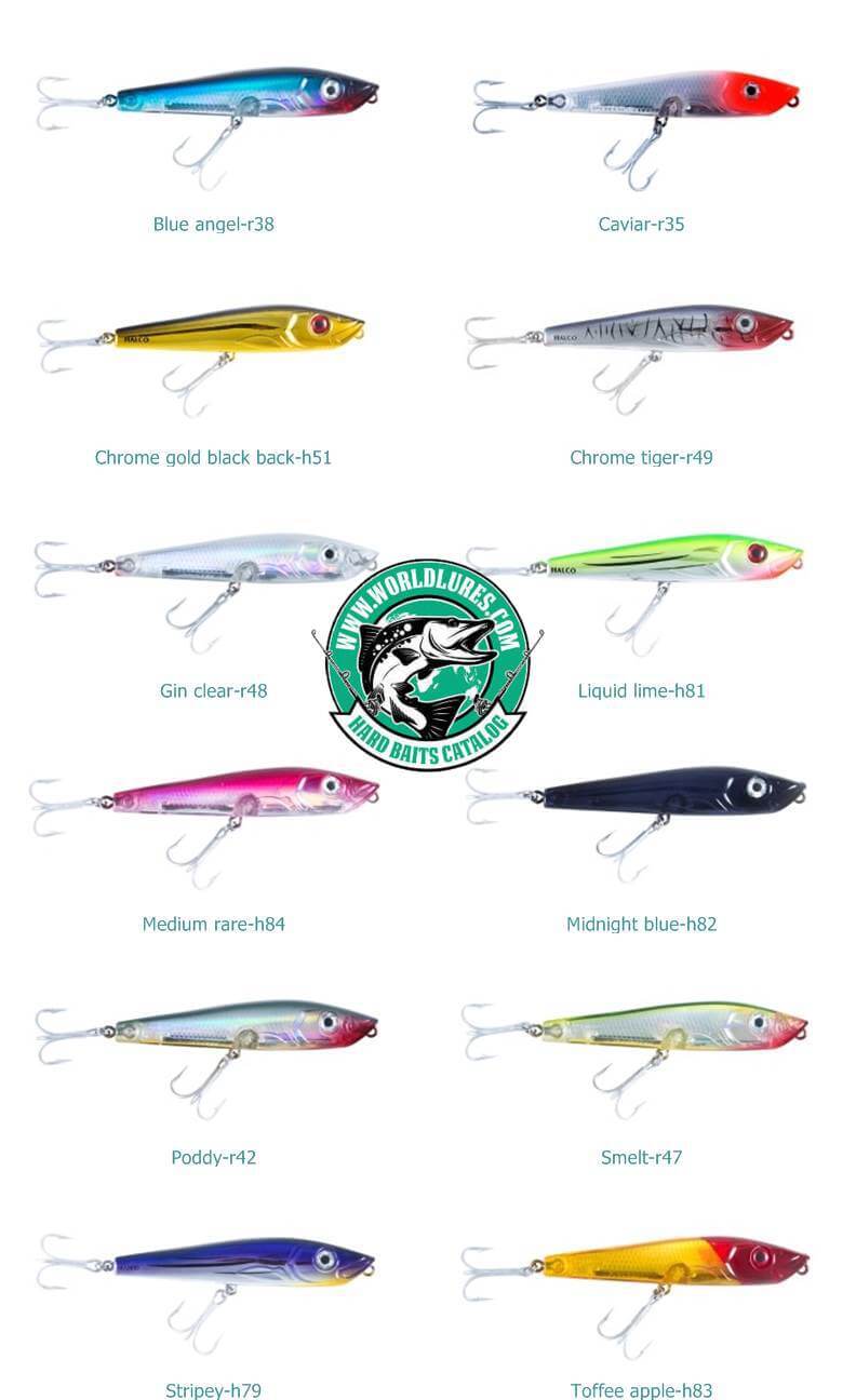 Stickbait Halco C Gar-120 colors