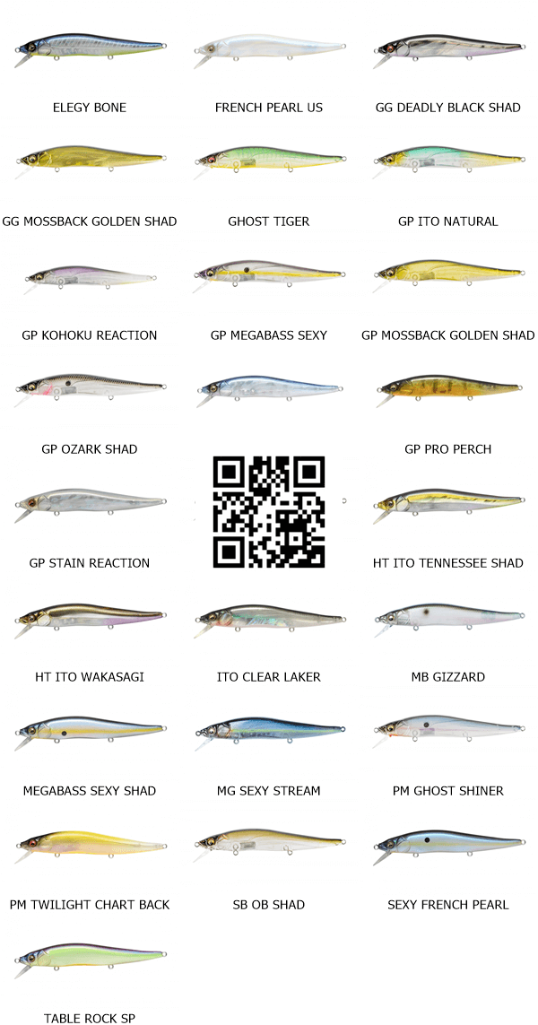 megabass oneten vision silent all colors